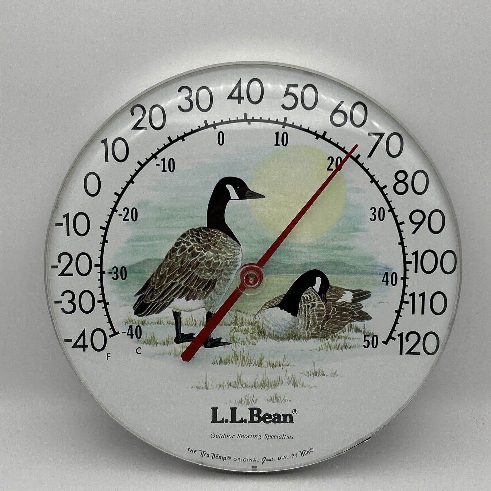 Rare LL Bean Thermometer 18\'\' Tru Temp Candian Geese Indoor/ Outdoor