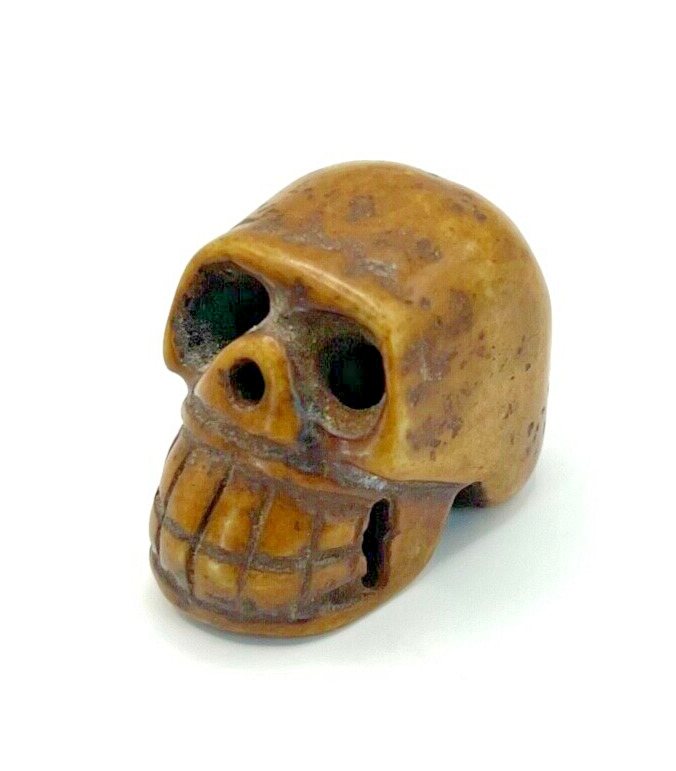 Antique Carved Death Skull