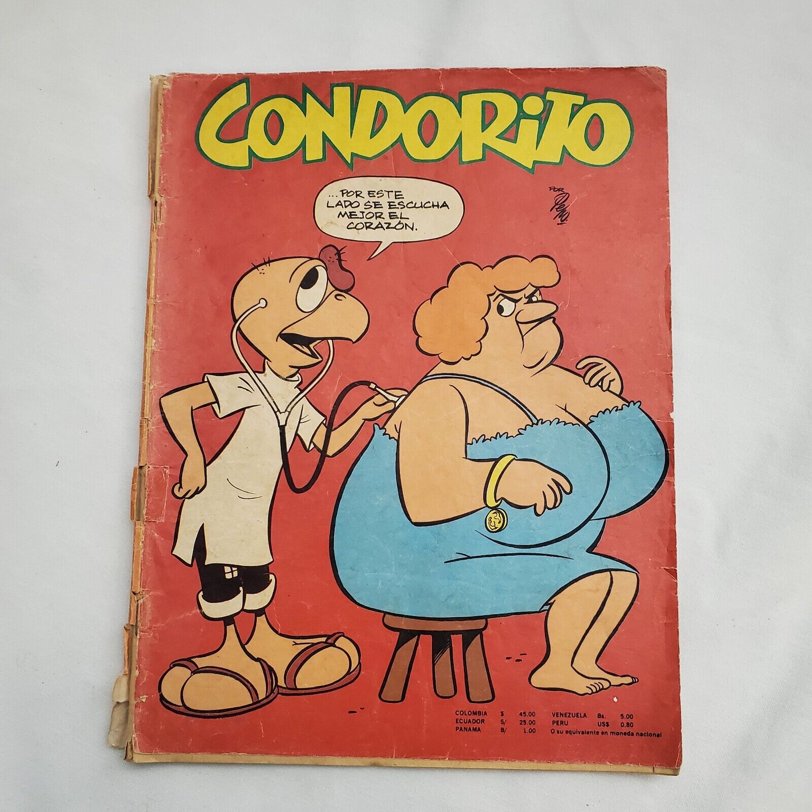 Condorito Comic Book Vintage 1971 # 107 Printed in Colombia