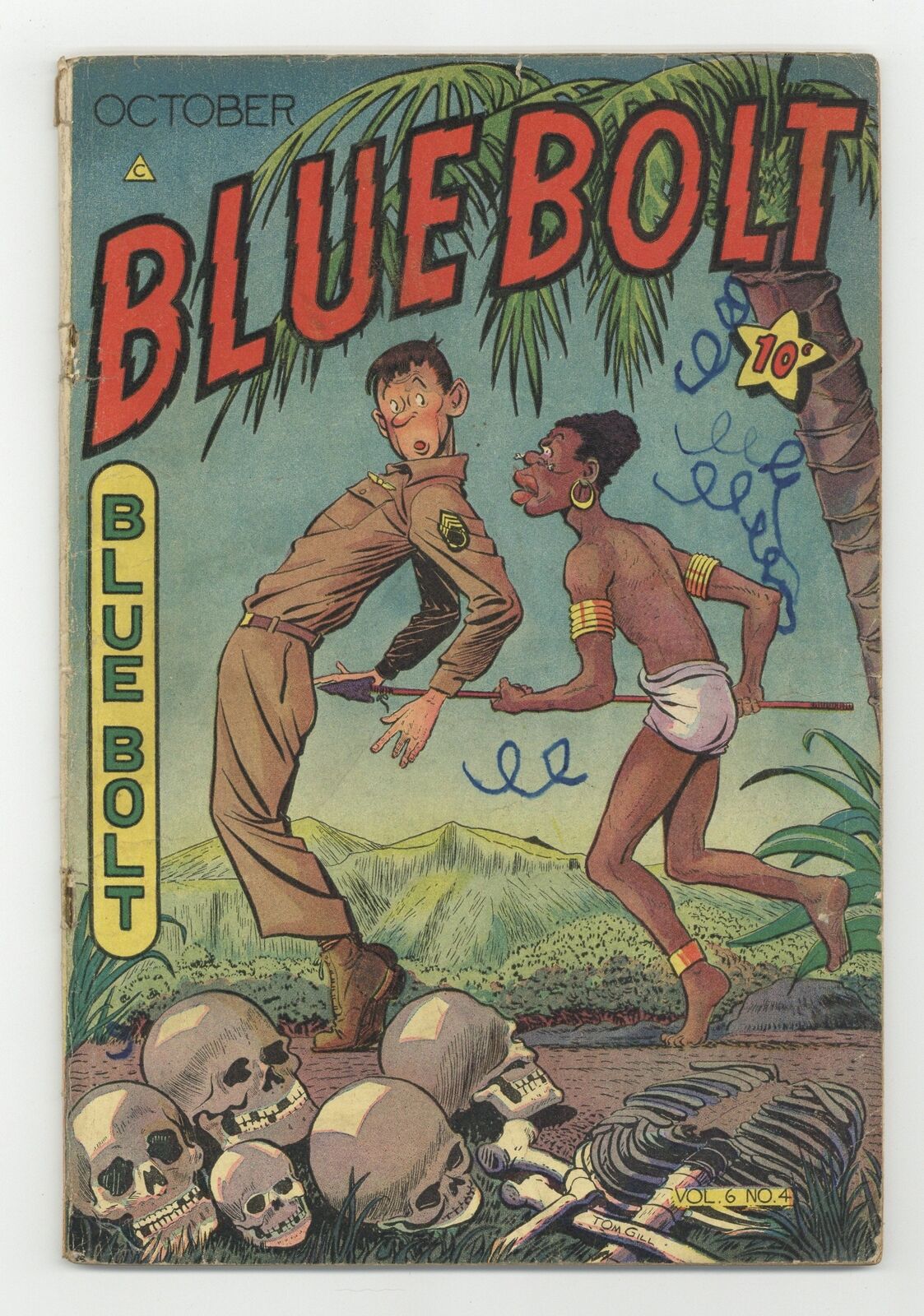 Blue Bolt Vol. 6 #4 GD 2.0 1945