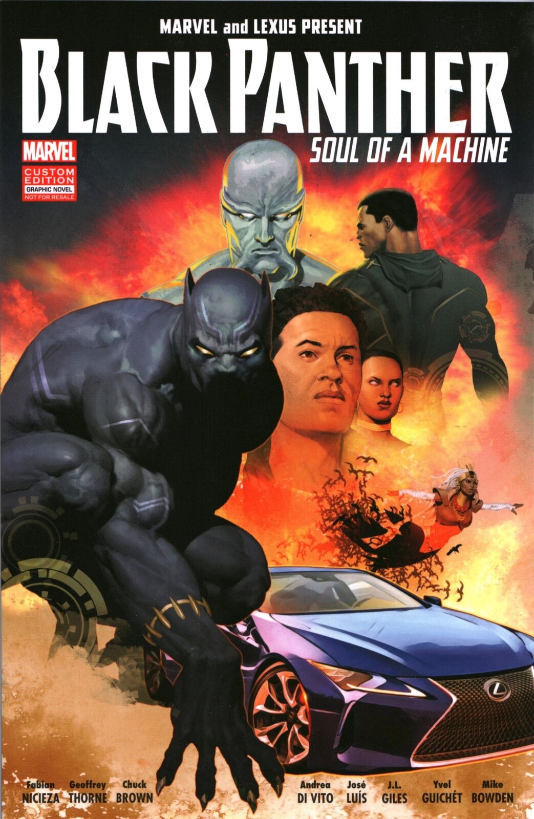 Marvel Comics Black Panther Soul of a Machine Custom Edition Graphic Novel Rare