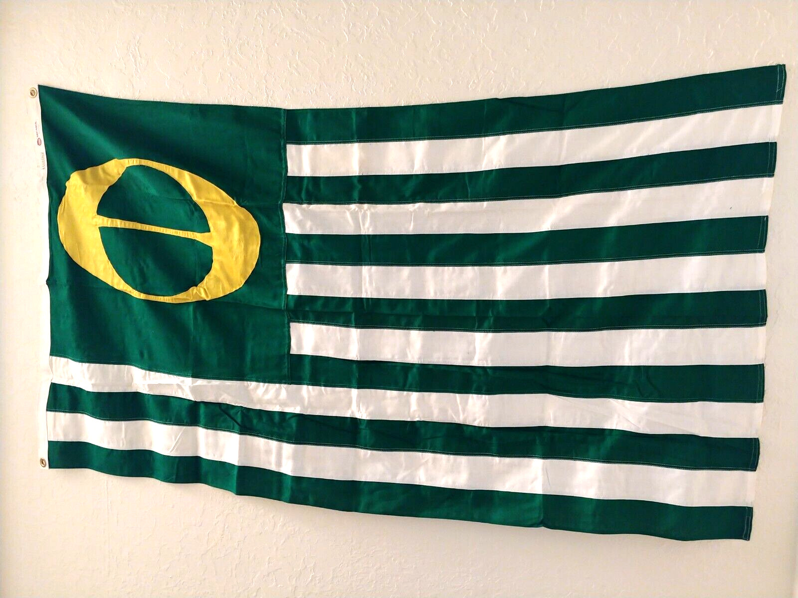 90's Annin Ecology Flag ~ Made in USA ~ 100% Cotton ~ 3ft x 5ft ~ Never Flown
