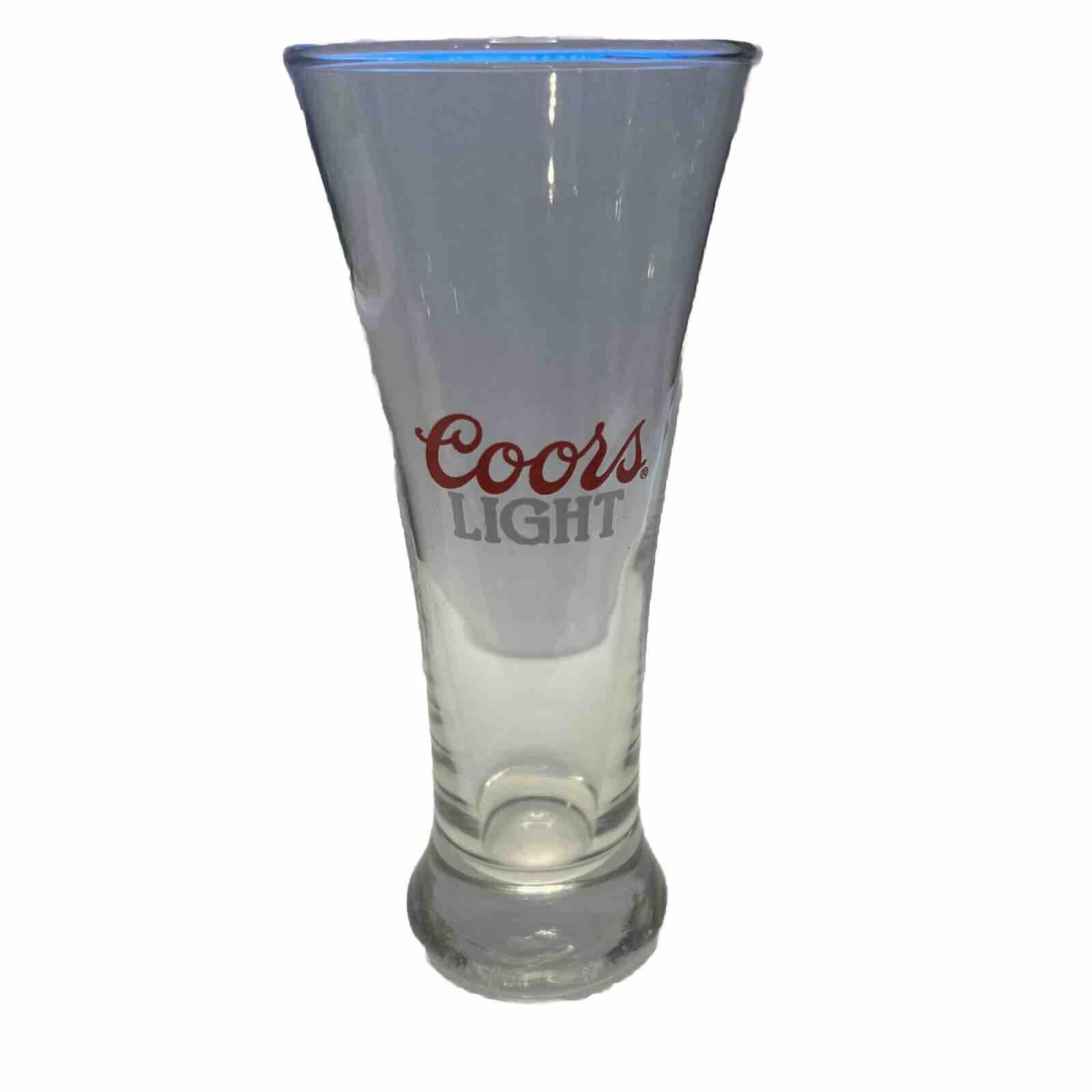 Vintage Coors Light Beer  12oz Pint  Flute Beer Glass -