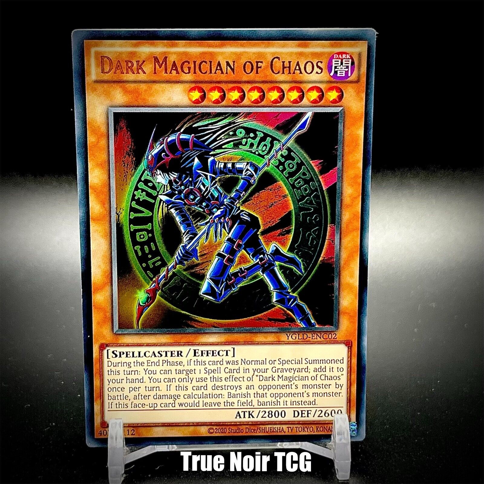 Dark Magician of Chaos YGLD-ENC02 Ultra Rare Unlimited Edition (VLP)