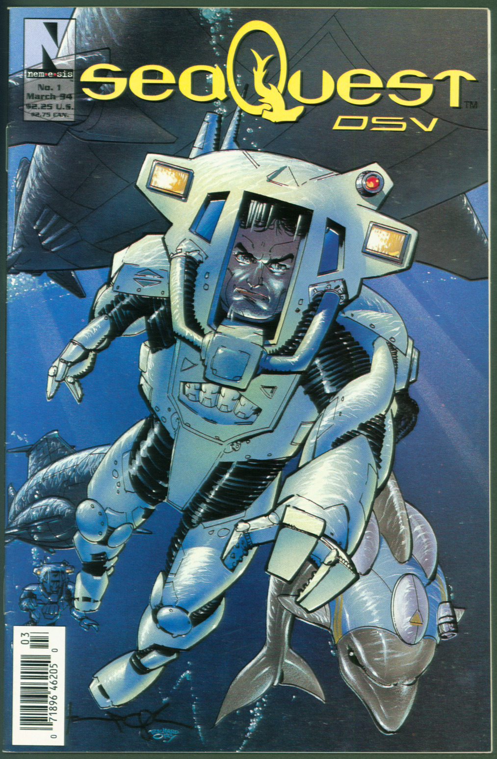 Vintage 1994 Nemesis Comics SeaQuest DSV #1 VF  Newsstand Edition