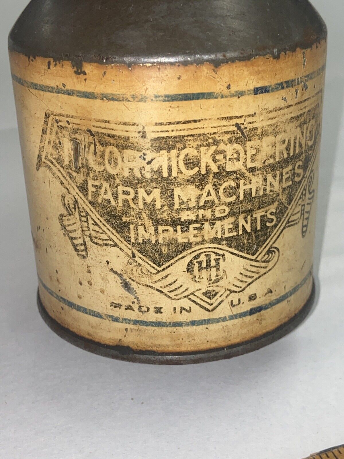 peoria illinois Oil Can McCormick Deering Farm Machines And Implants