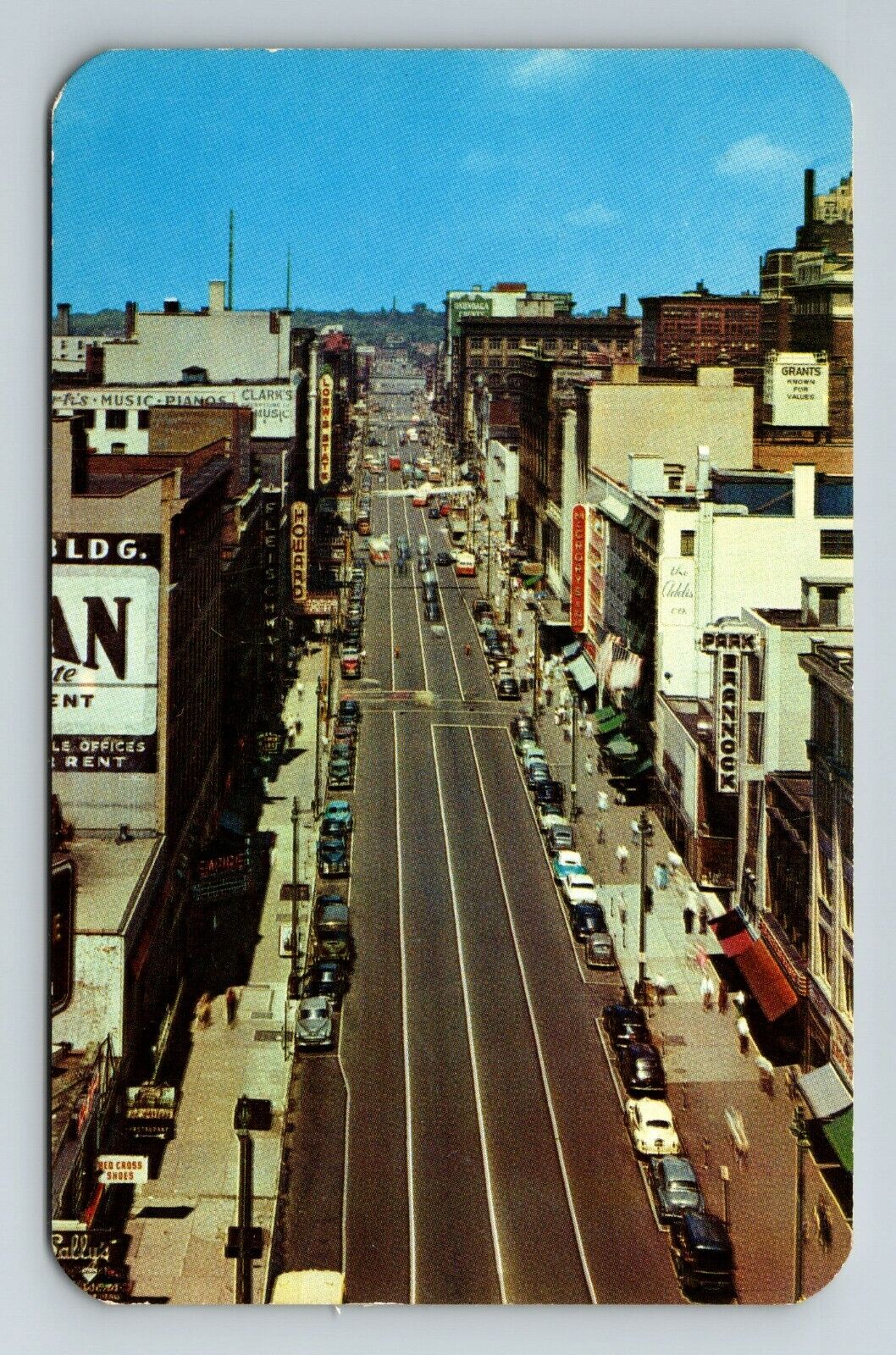 Syracuse NY-New York, Downtown Vintage Souvenir Postcard