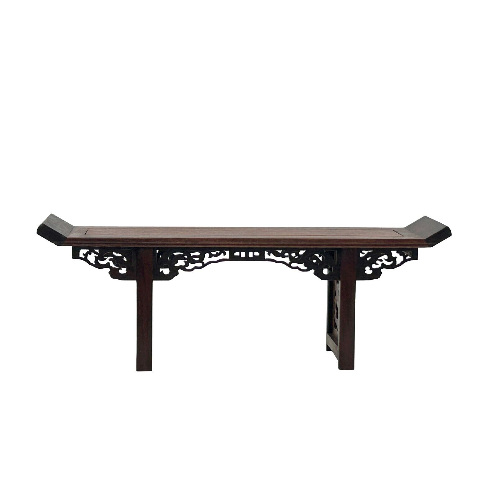 Chinese Rosewood Handmade Miniature Altar Table Display Decor Art ws3745