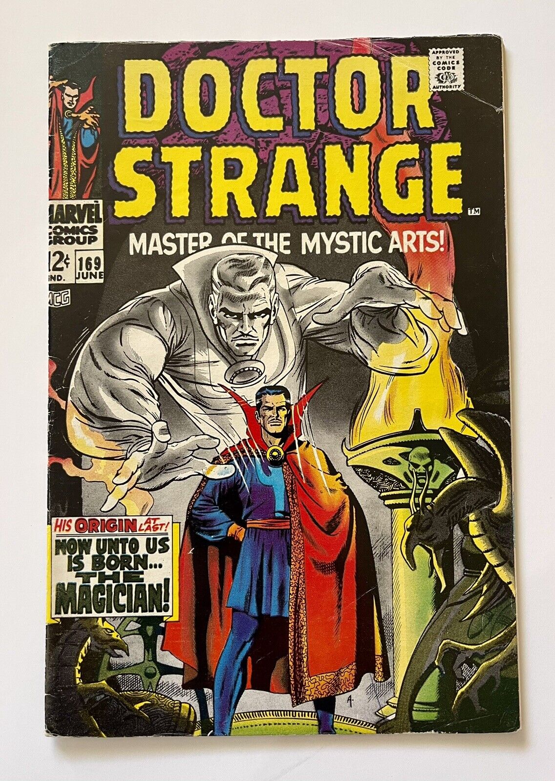 Doctor Strange #169: Marvel Comics 1968 Key issue, Orgin story