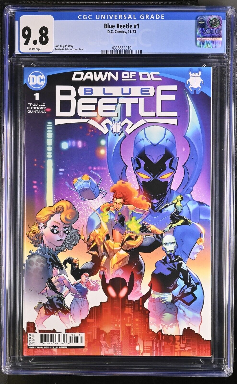 Blue Beetle #1 CGC 9.8 1st Appearance of The Blood Scarab Cover A DC Comics 2023
