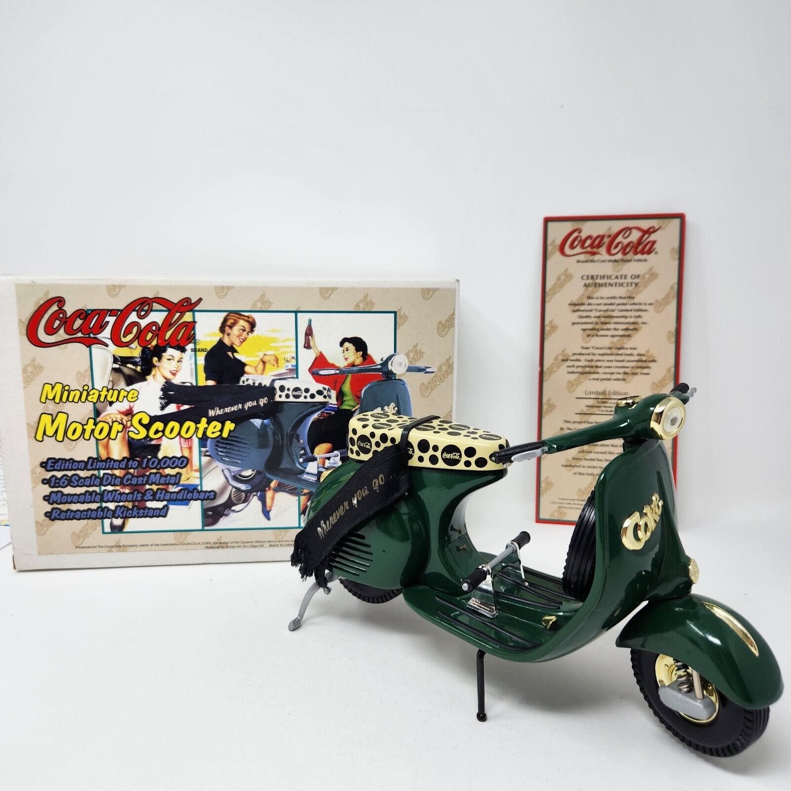 Vintage Coca-Cola Coca Cola Limited Edition Vespa Motor Scooter by Xonex No 4692