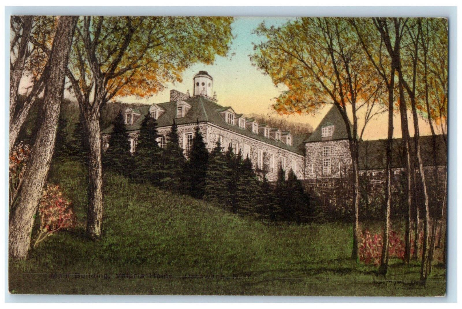c1920\'s Main Building Valeria Home Oscawana New York NY Handcolored Postcard