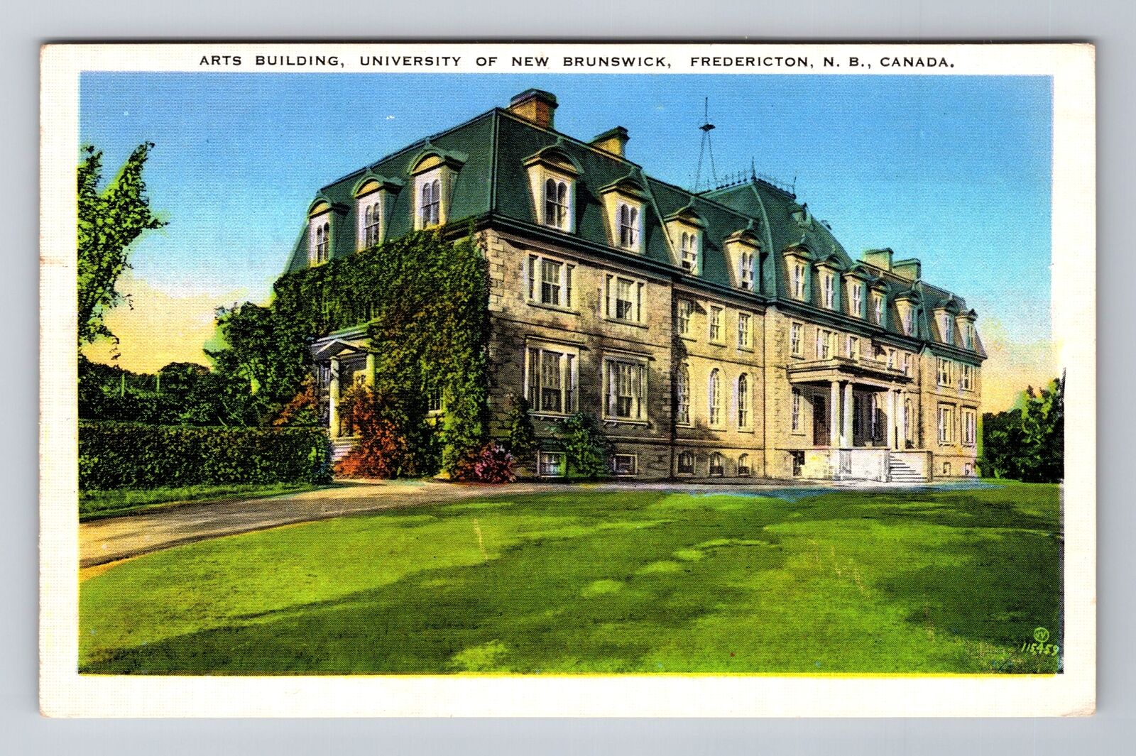 Fredericton-New Brunswick, University of New Brunswick Souvenir Vintage Postcard