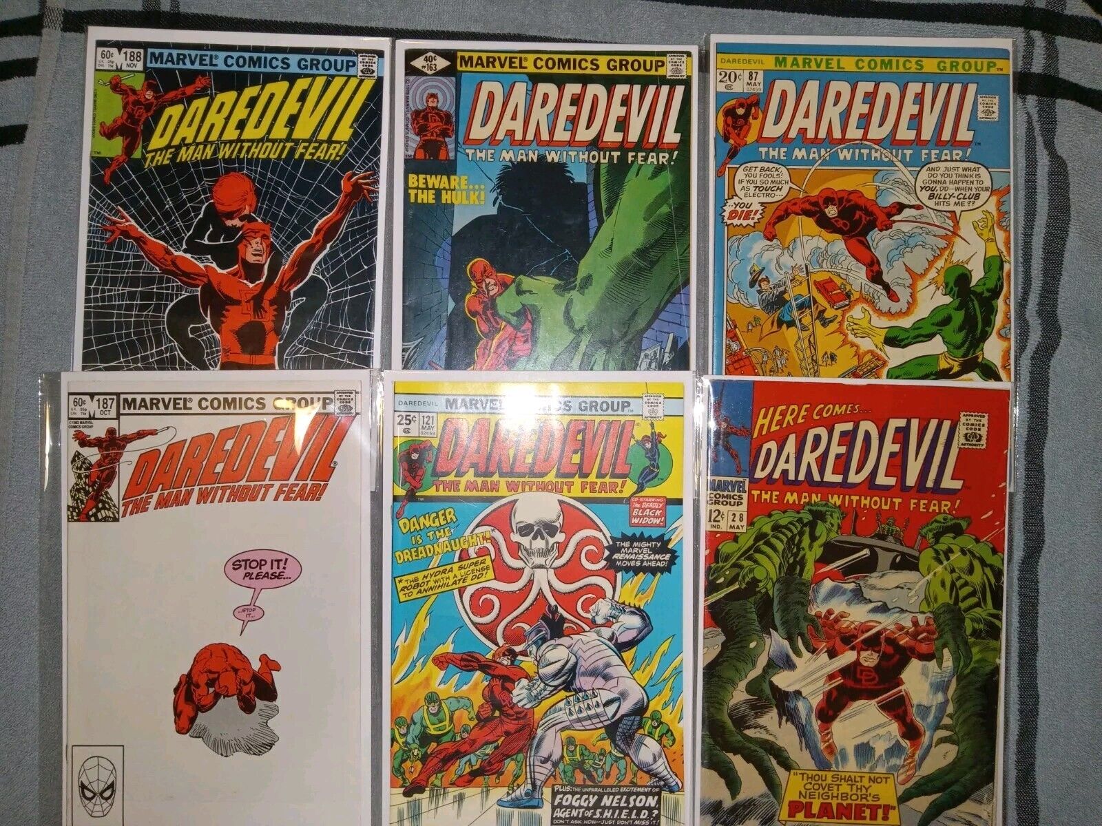 Marvel Comics Daredevil Lot Of 6 VG/NM Bronze Age