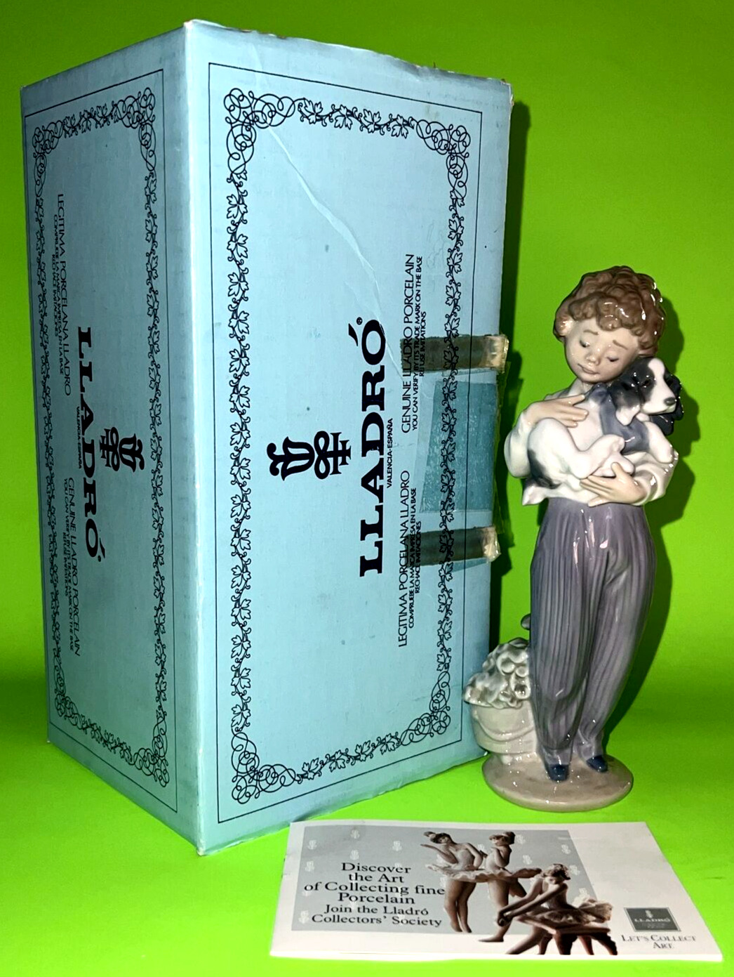 Lladro Perrito Convaleciente Collector Society Figurine #7609 Vintage Retired
