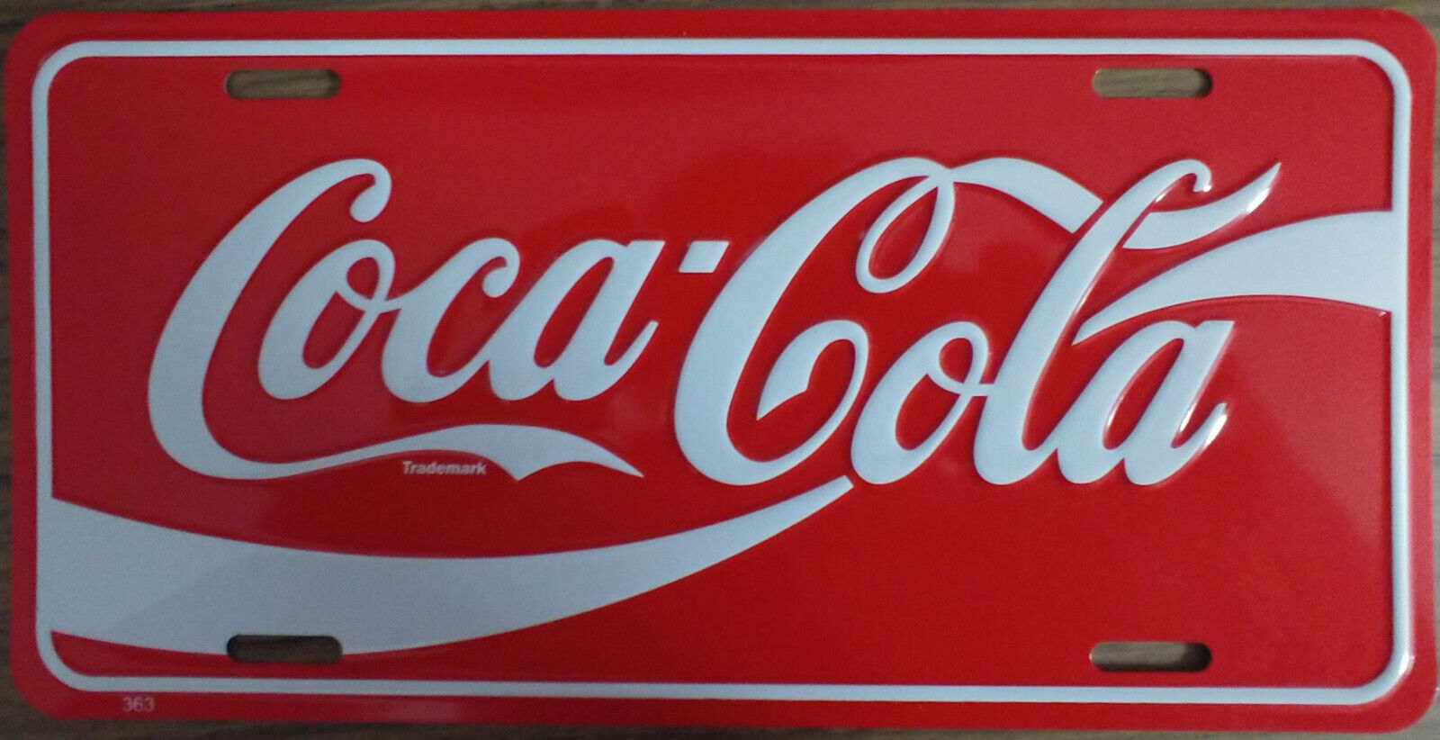 Vintage Coca-Cola License Plate Embossed Metal/Aluminum New Old Stock circa 1993