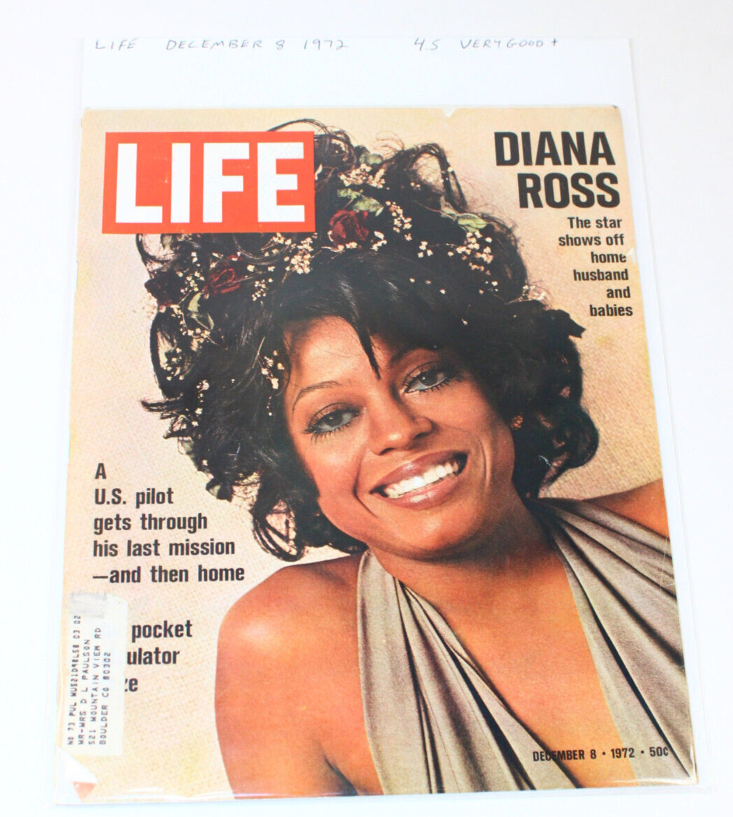 LIFE Magazine December 8 1972 Diana Ross Canadian Club Jonny Unitas 4.5 VG+