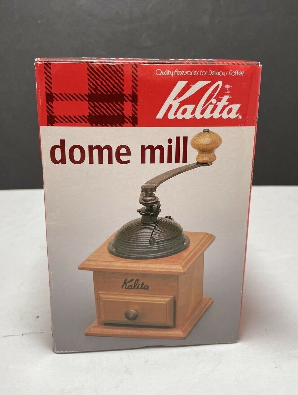Kalita Dome Mill Coffee Adjustable Fineness Conical Burr Top Cast Iron New - NIB