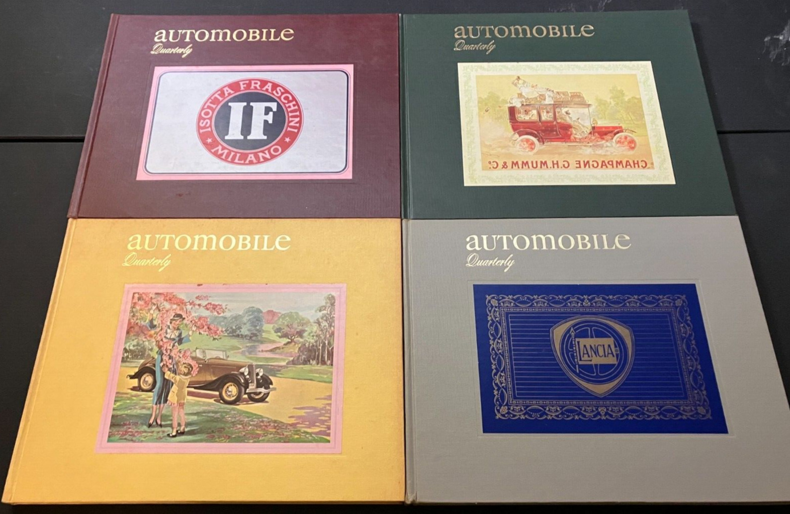 Vintage 1974 Automobile Quarterly Volume 12 Complete Set 1-4 Hardcover Books