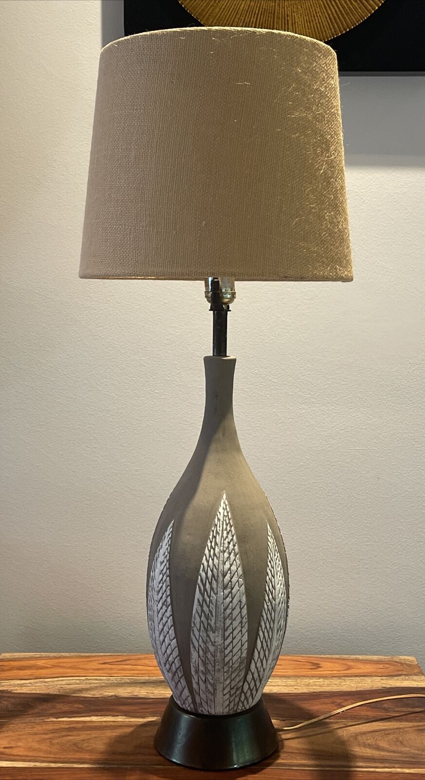 1956 MCM Quartite Creative Ceramic Lamp Anna-Lisa Thomson Upsala Paprika Design