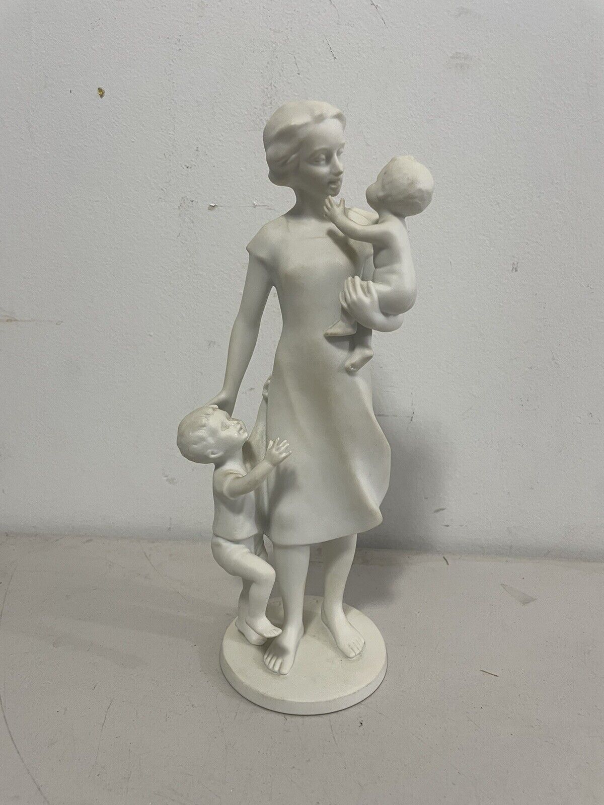 Vintage Kaiser West German Bisque Porcelain Figurine Mother and Children # 438