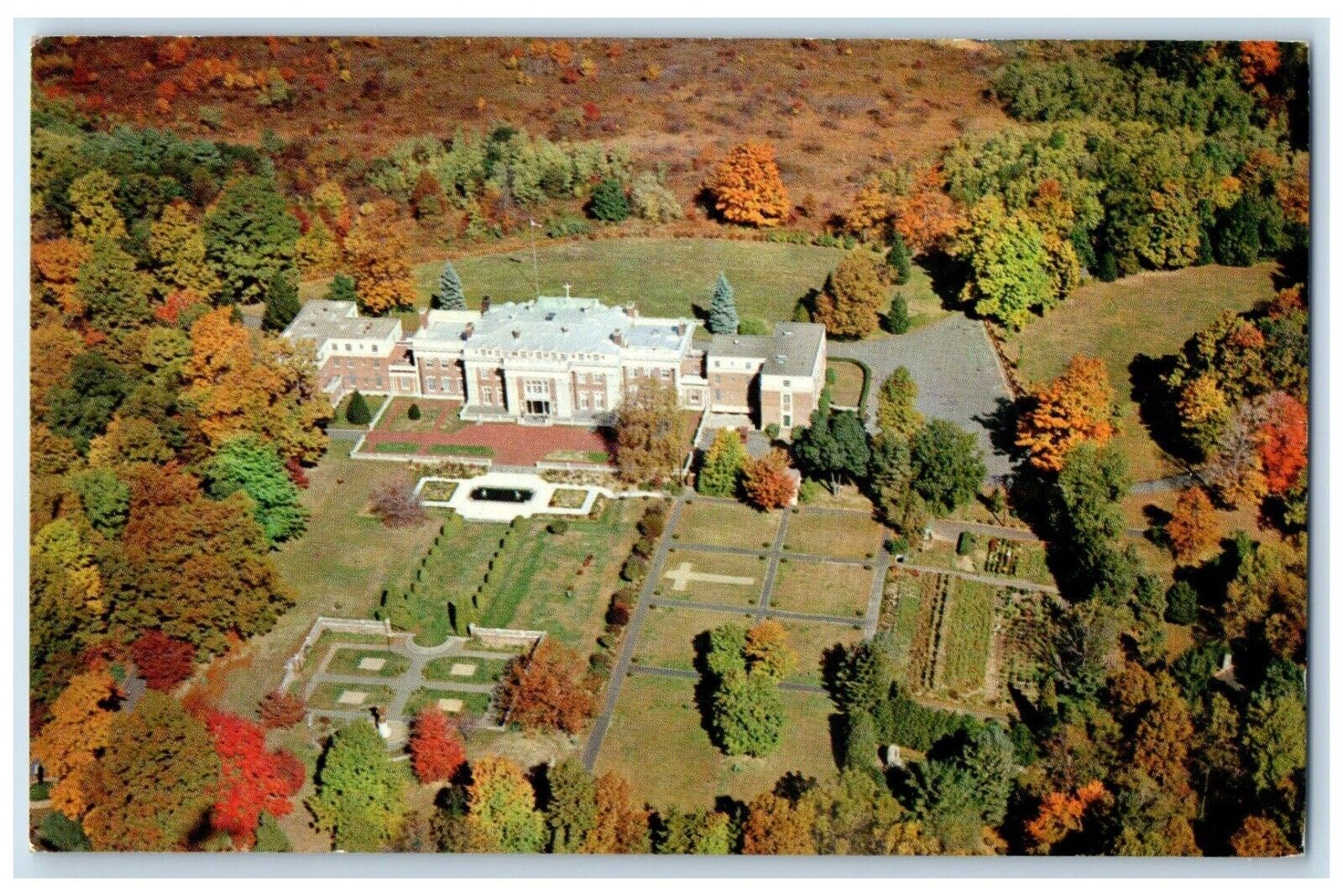 1965 Beautiful Loyola House Retreats James St. Morristown New Jersey NJ Postcard