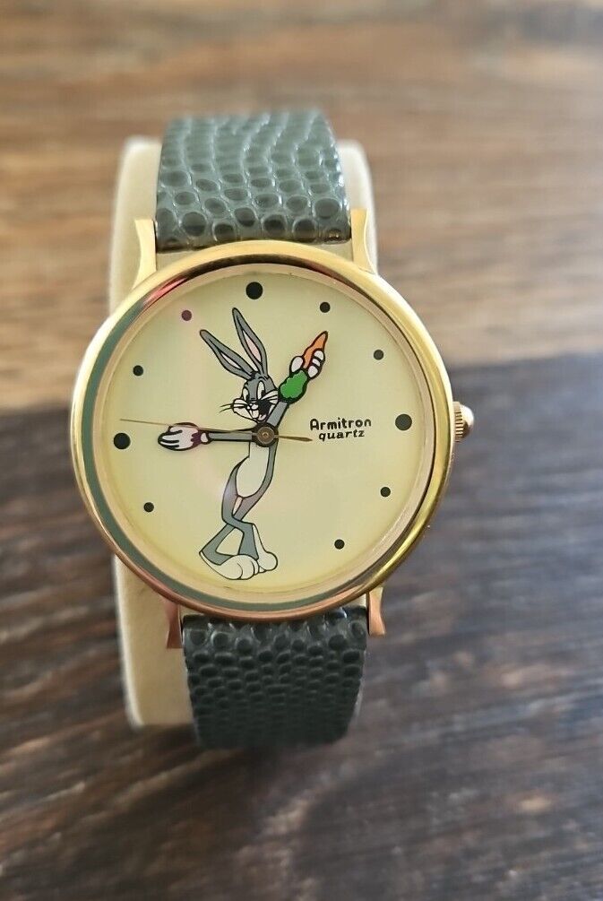 Bugs Bunny Armitron Quartz Watch Swiss Warner Bros Inc. Vintage 1990 Water Proof