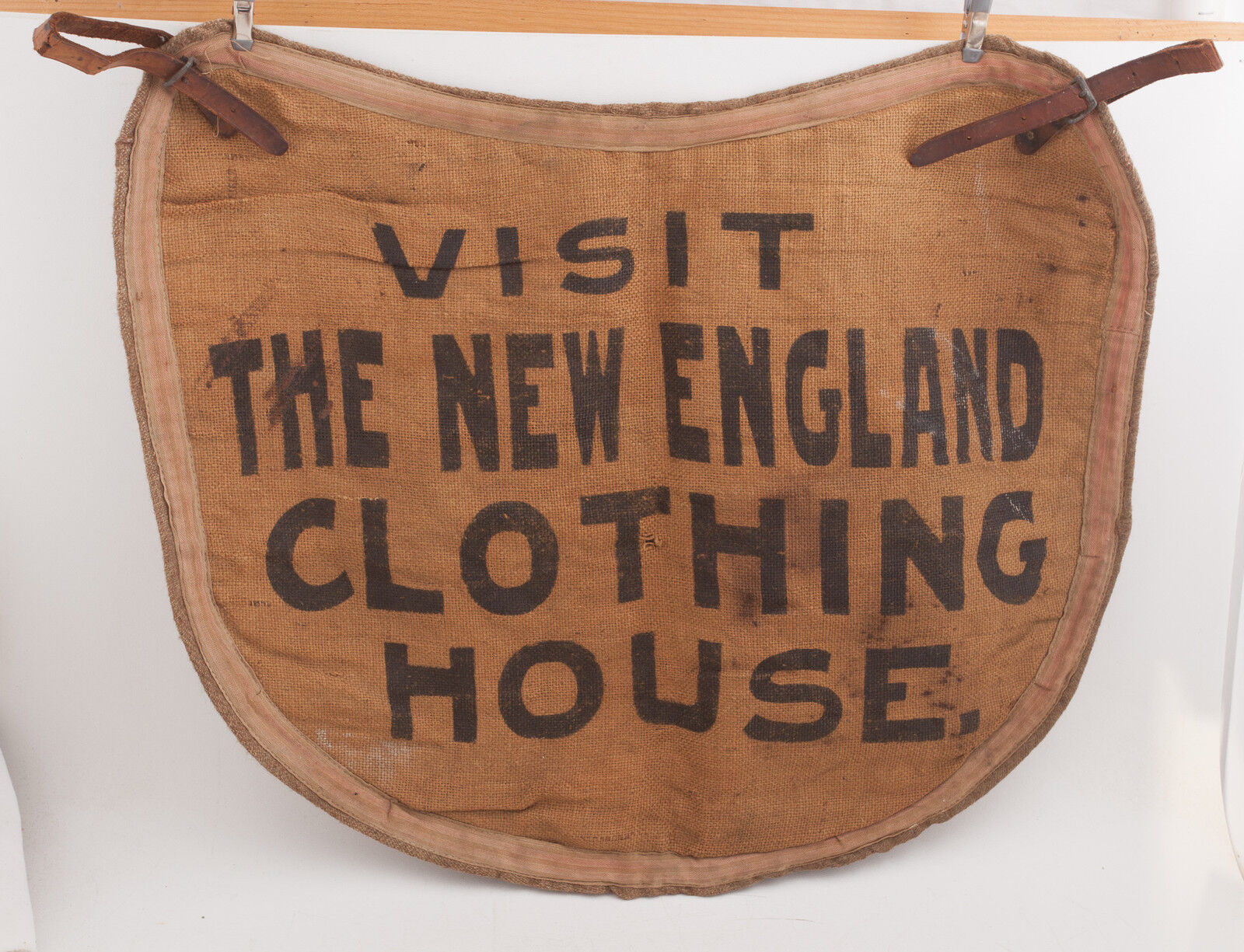 Visit the New England Clothing House Vintage Burlap Apron Antique (H3R)