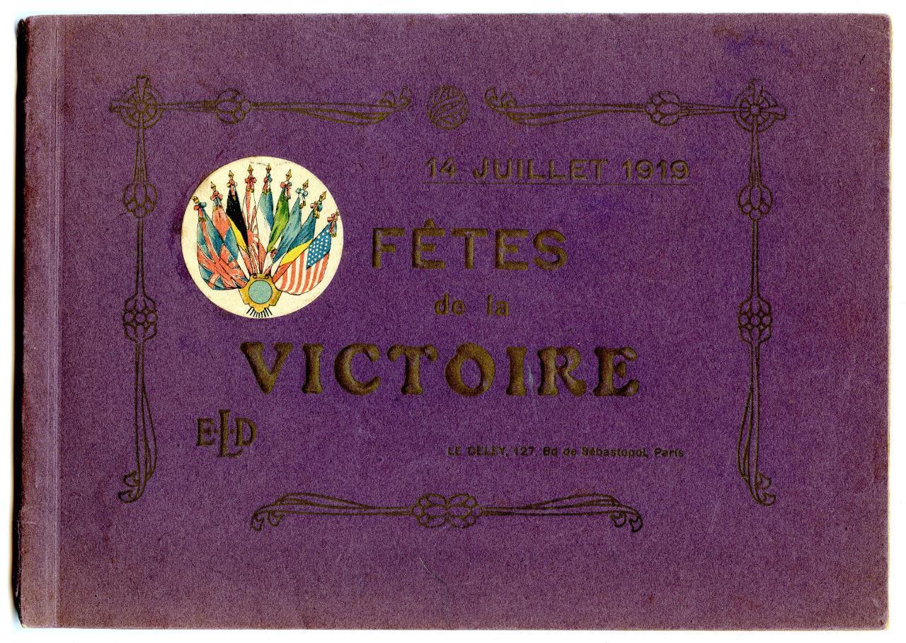 1919 WWI Victory Celebration Photo Book Paris France July 14