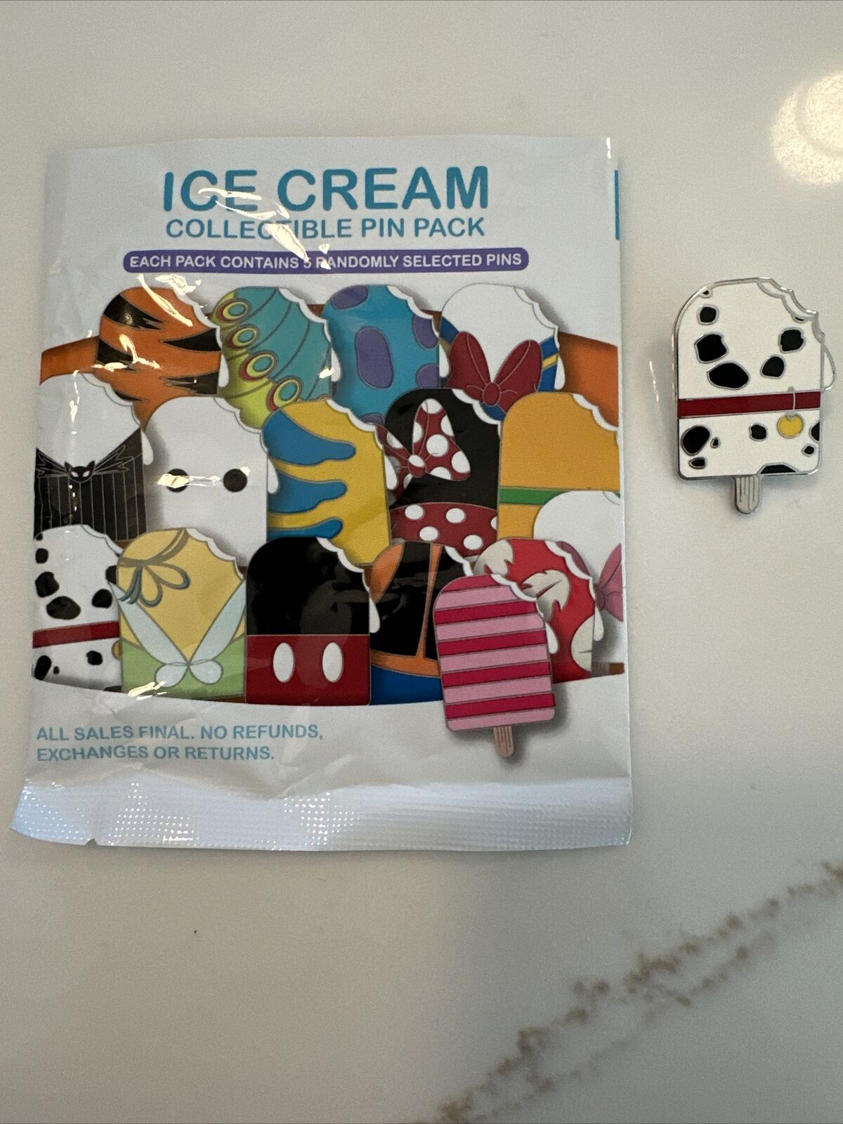 Dalmation Popsicle pin - Disney Parks Ice Cream Mystery - NEW Condition