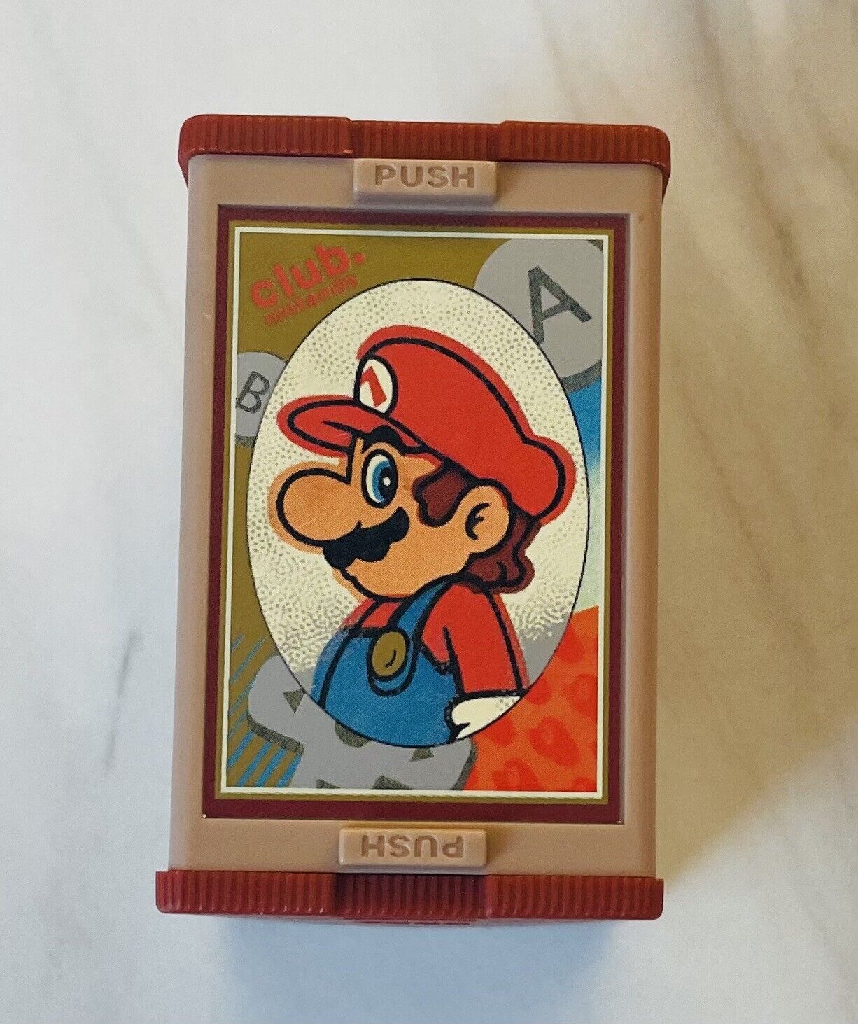 Club Nintendo Mario Hanafuda Rare Japanese Playing Cards Red good condition