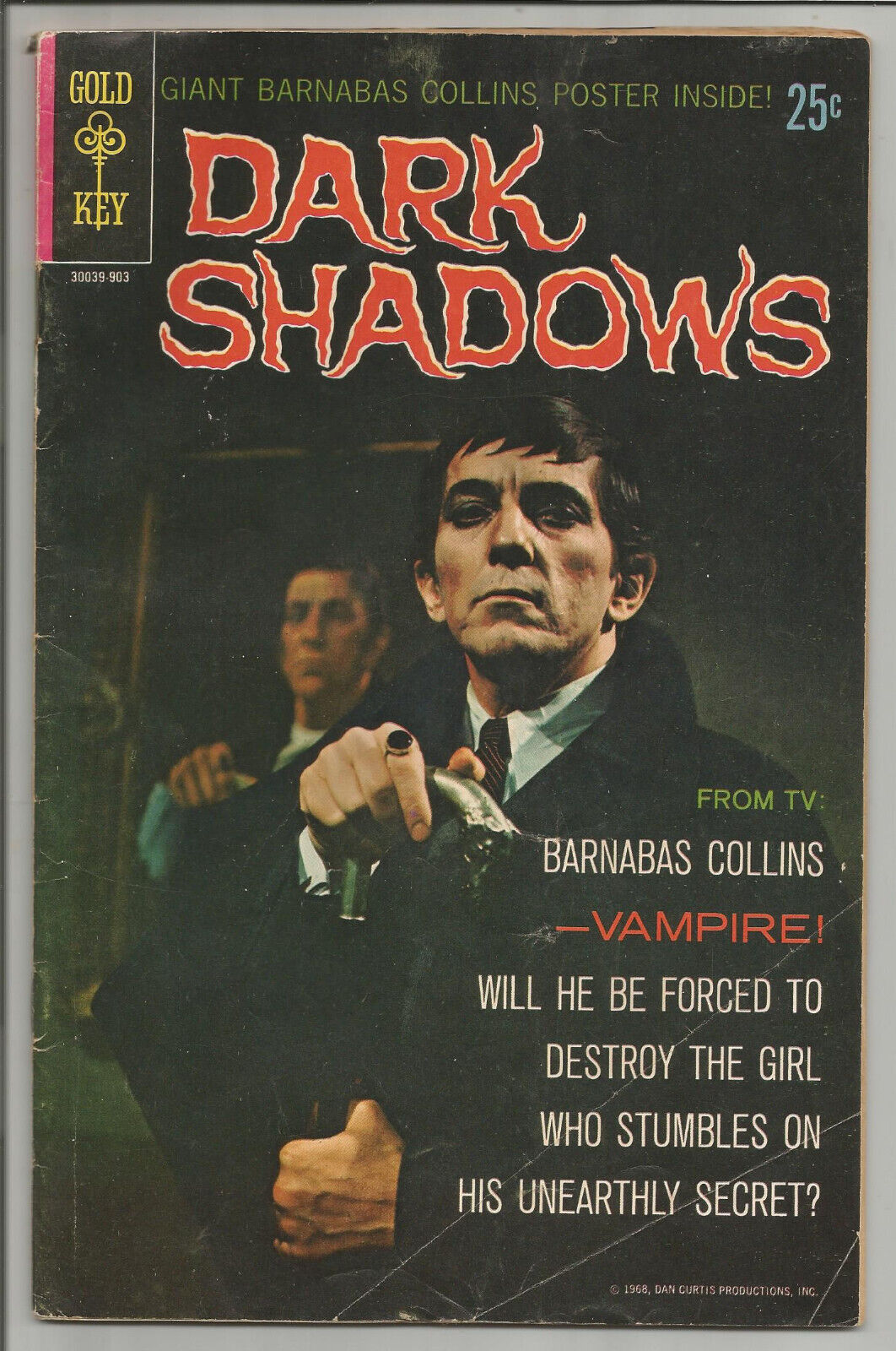 DARK SHADOWS #1 (1969,Gold Key,No Poster) Barnabas Collins (Fair/Good) 