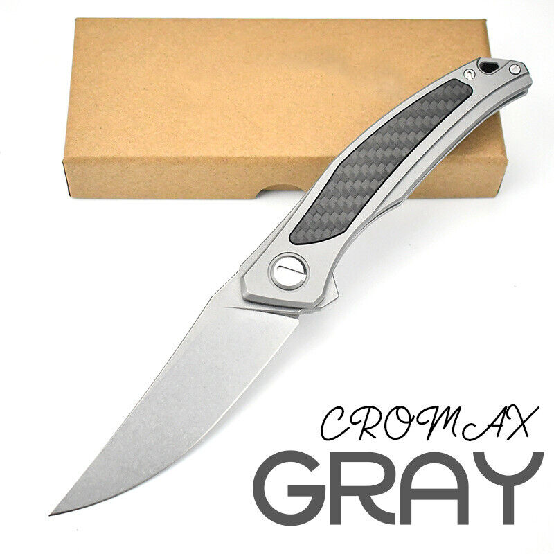 9''New FastOpening Cromax PM Blade AlloySteel Handle Tactic Folding Knife VTF199