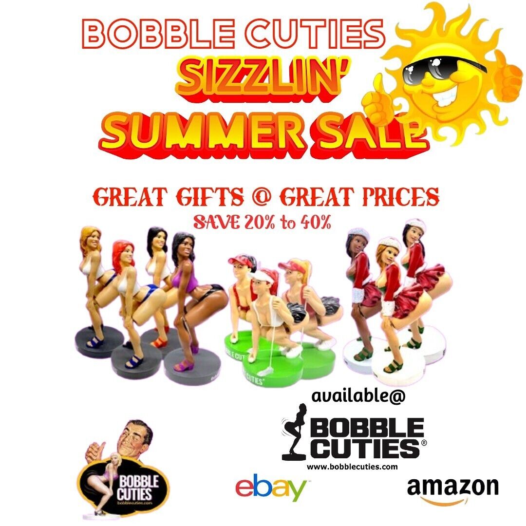 SIZZLIN' SUMMER Sale Hold-Tap-Enjoy Our Newest  Ebony Bobble Cuties Save 20%