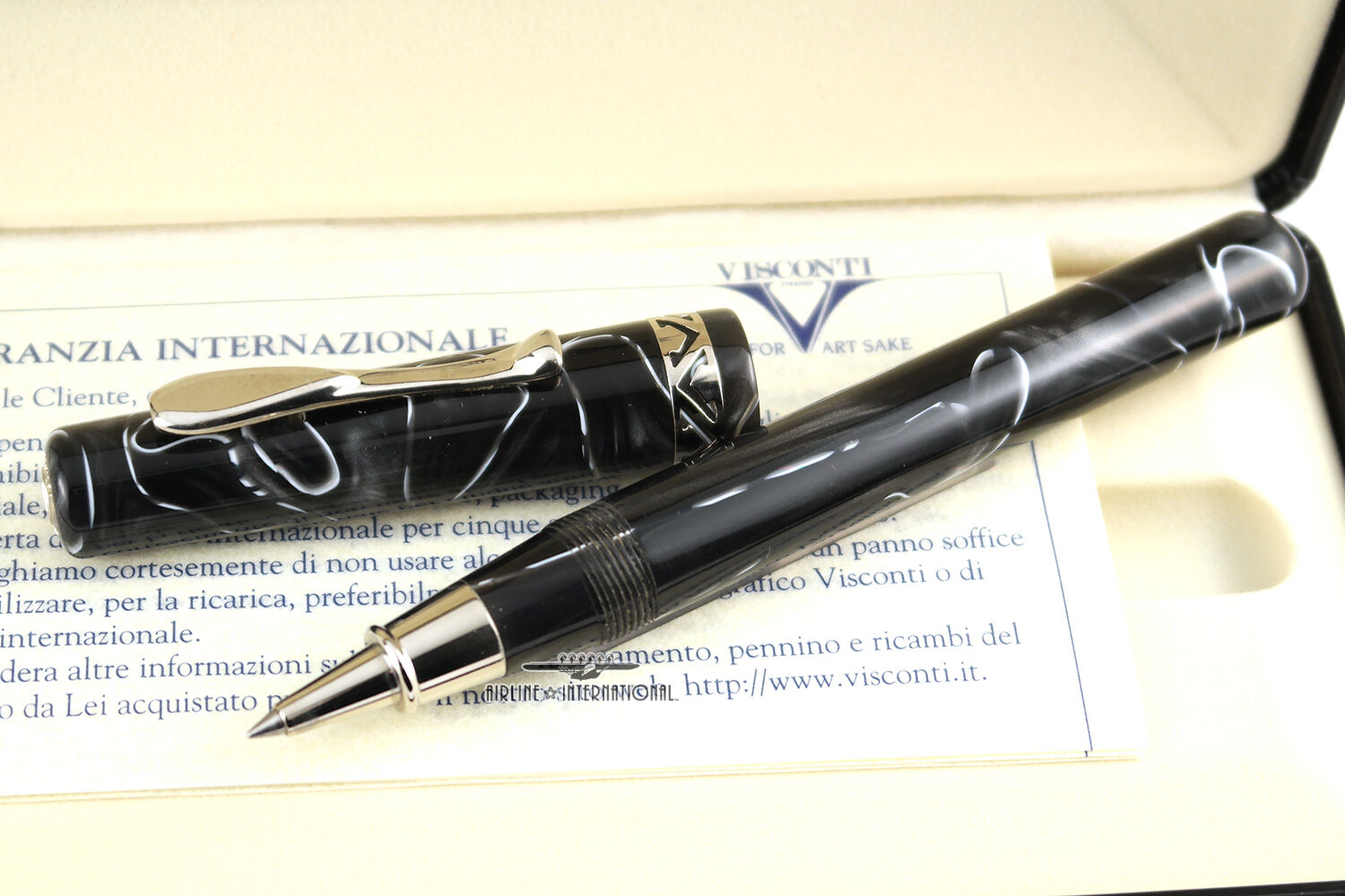 Visconti Kaleido Voyager Eclipse Charcoal Rollerball Pen 