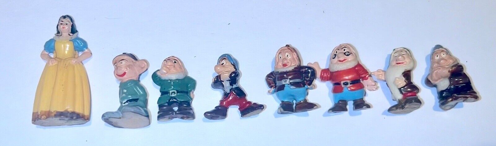 Louis Marx Disneykins Snow White And The Seven Dwarfs Tinykins 1961 Vintage