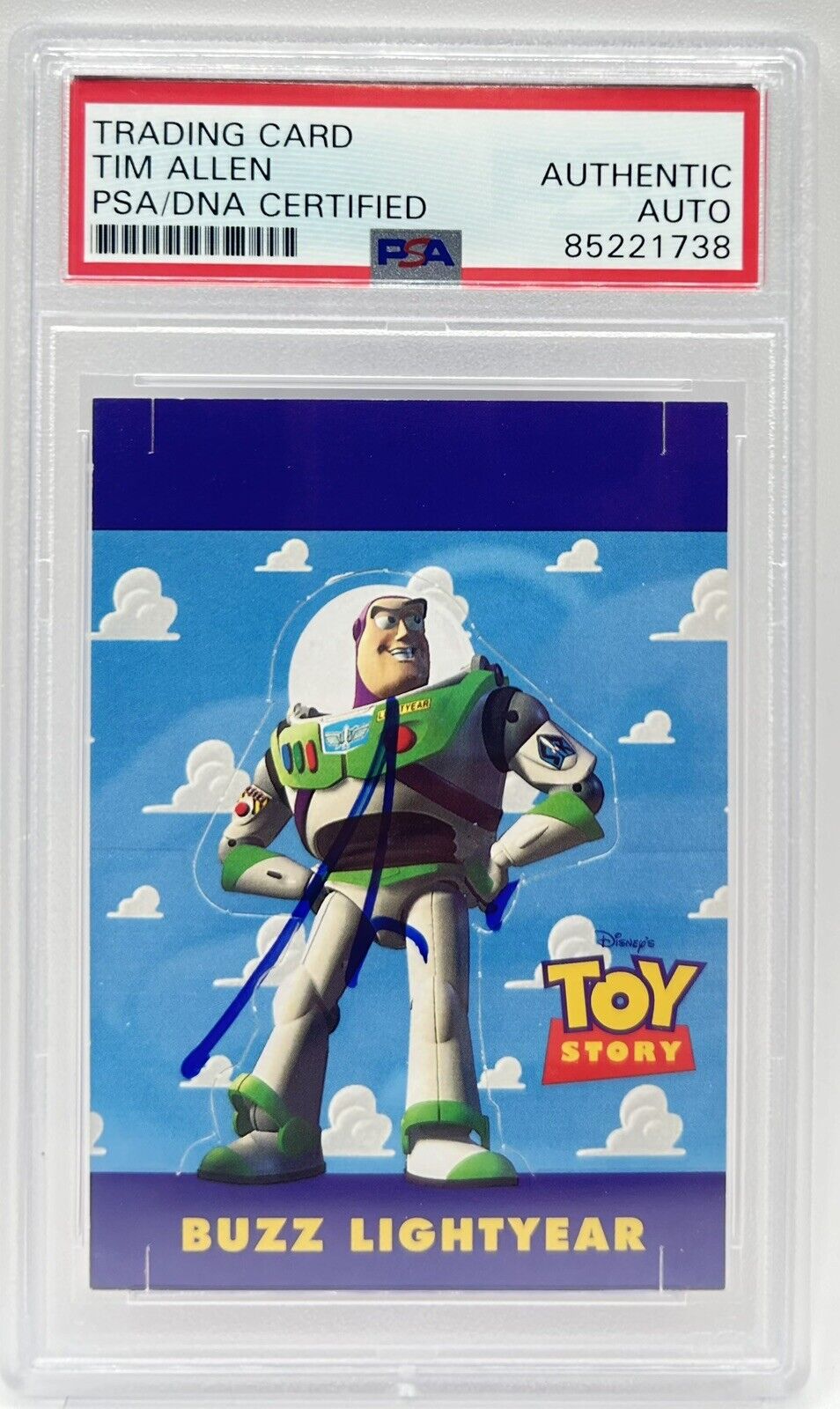 Tim Allen Signed 1995 Skybox Toy Story Buzz Lightyear Card PSA/DNA Auto Disney