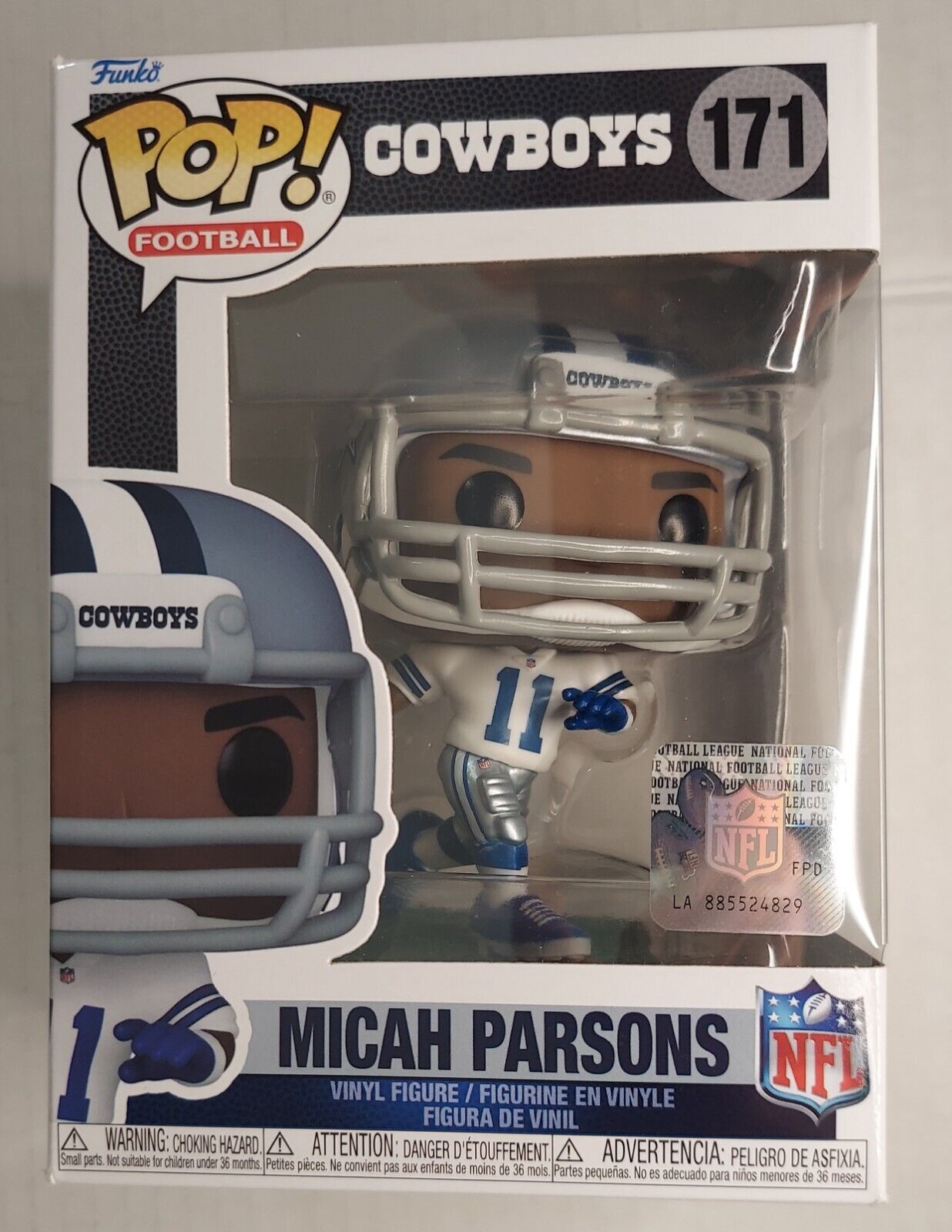 Micah Parsons funko POP Football Cowboys 171 Exclusive ship in sleeve