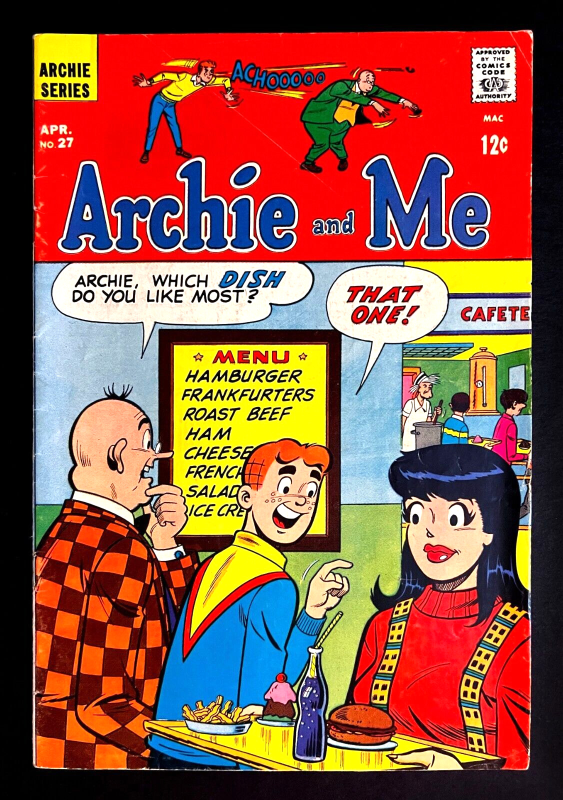 ARCHIE AND ME #27 1969 Innuendo Cover Nice Condition Archie Comics