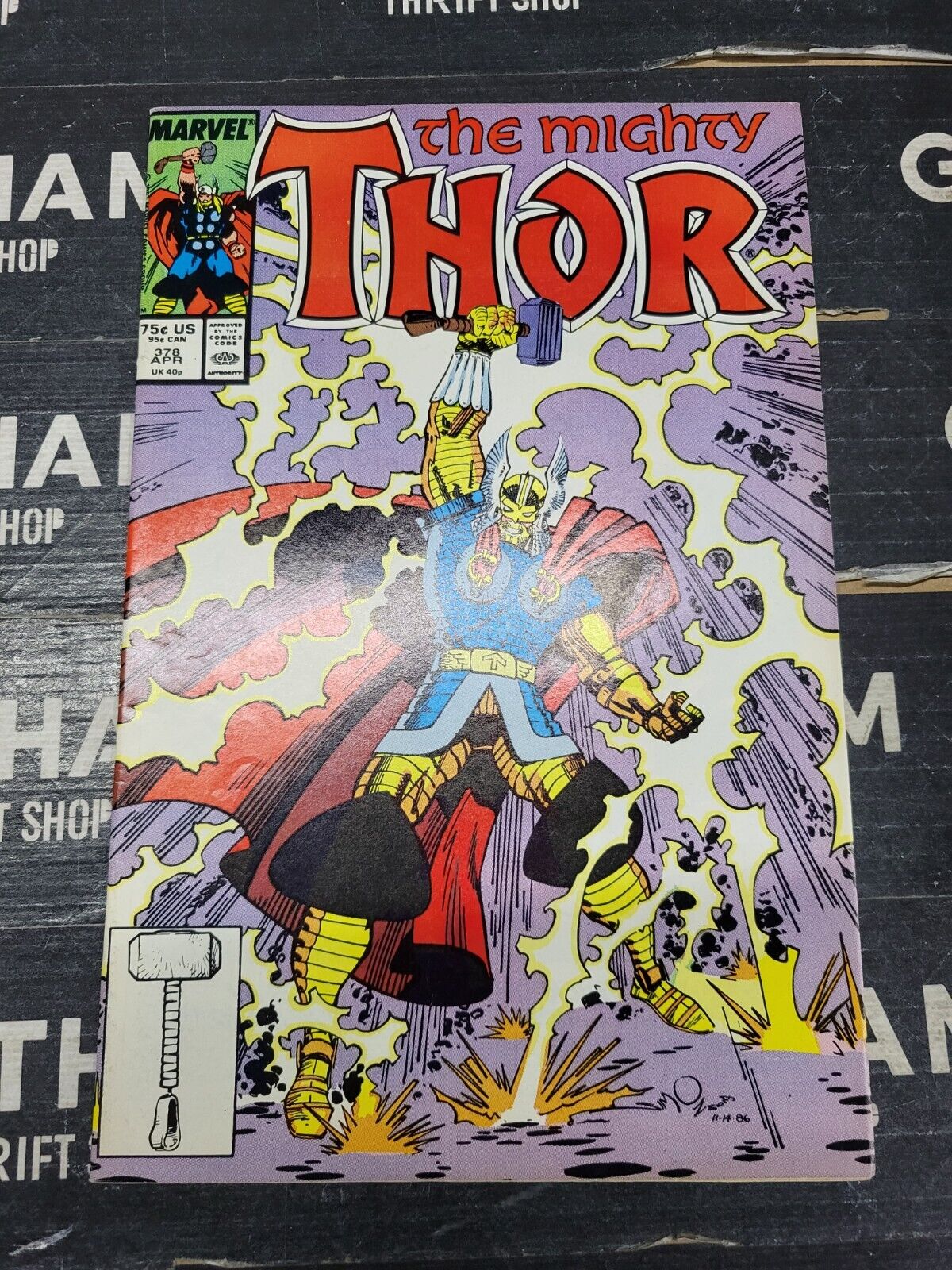 Thor Volume 1 #378 April 1987 When Loki Stood Alone Walter Simonson Cover Comic