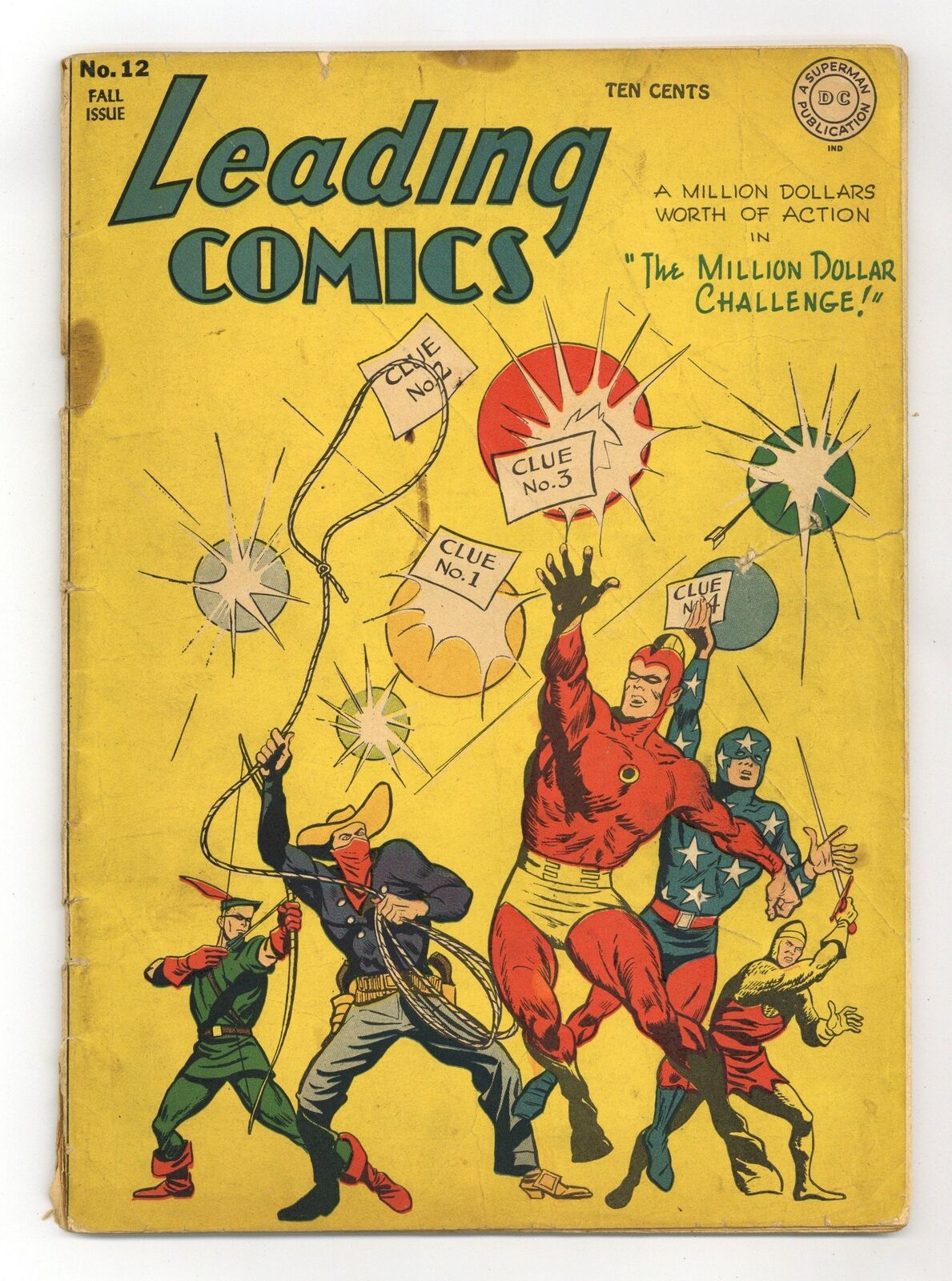 Leading Comics #12 GD+ 2.5 1944