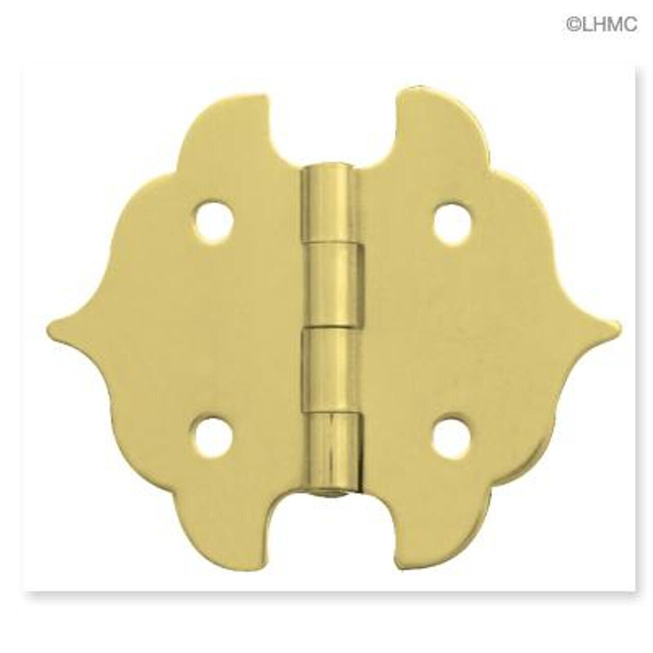 (100-Pack) Pair Small Solid Brass Jewel Box Hinge  1-1/8