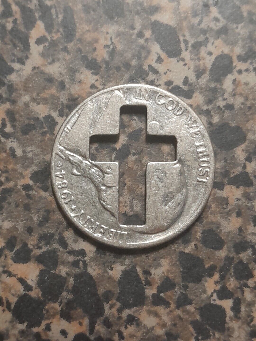 Vintage Cross Cut Nickel