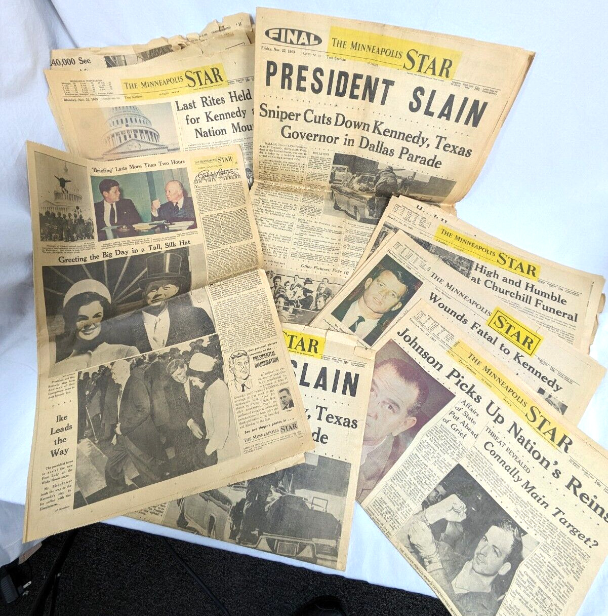 1963 JFK Assassination Minneapolis Star JOHN F KENNEDY Newspaper 1961 Robert US