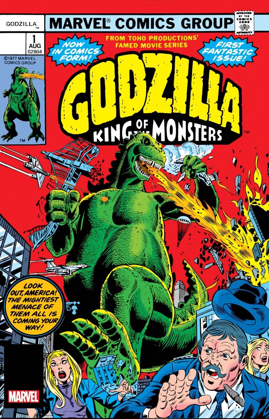 Godzilla (1977) 1 Facsimile Edition & Foil | Marvel Comics | COVER SELECT