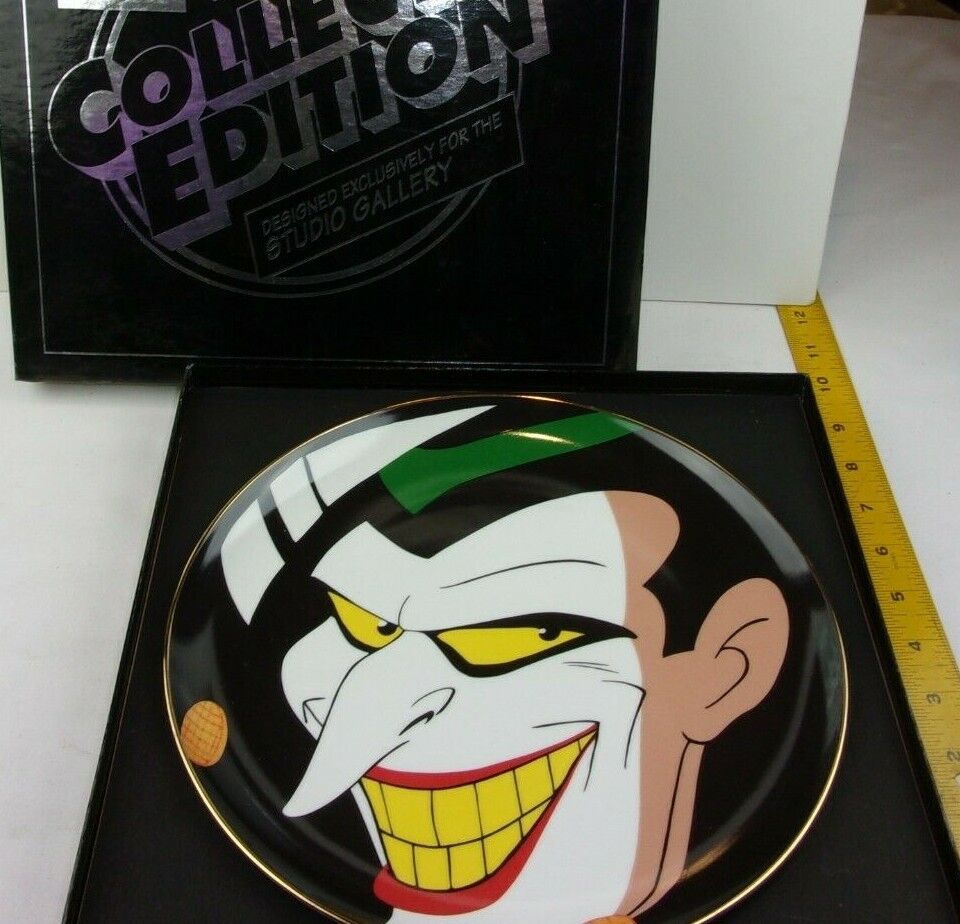 Batman Animated The Joker LE WBSS plate MIB Warner Brothers Studio Store
