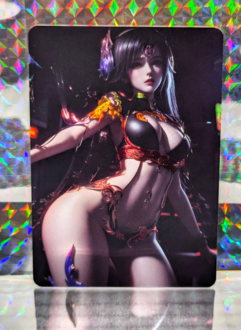 Holofoil Sexy Anime Card ACG Lewds - Dark Fantasy Girl 9