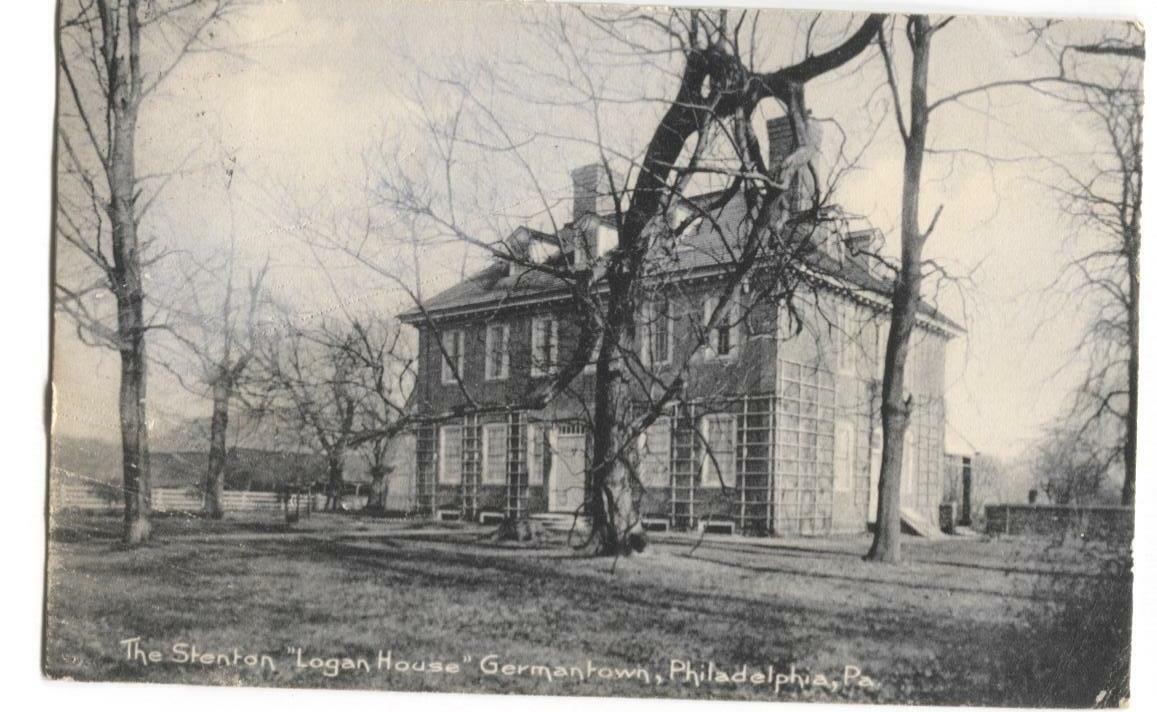 Postcard The Stenton Logan House Germantown Philadelphia PA