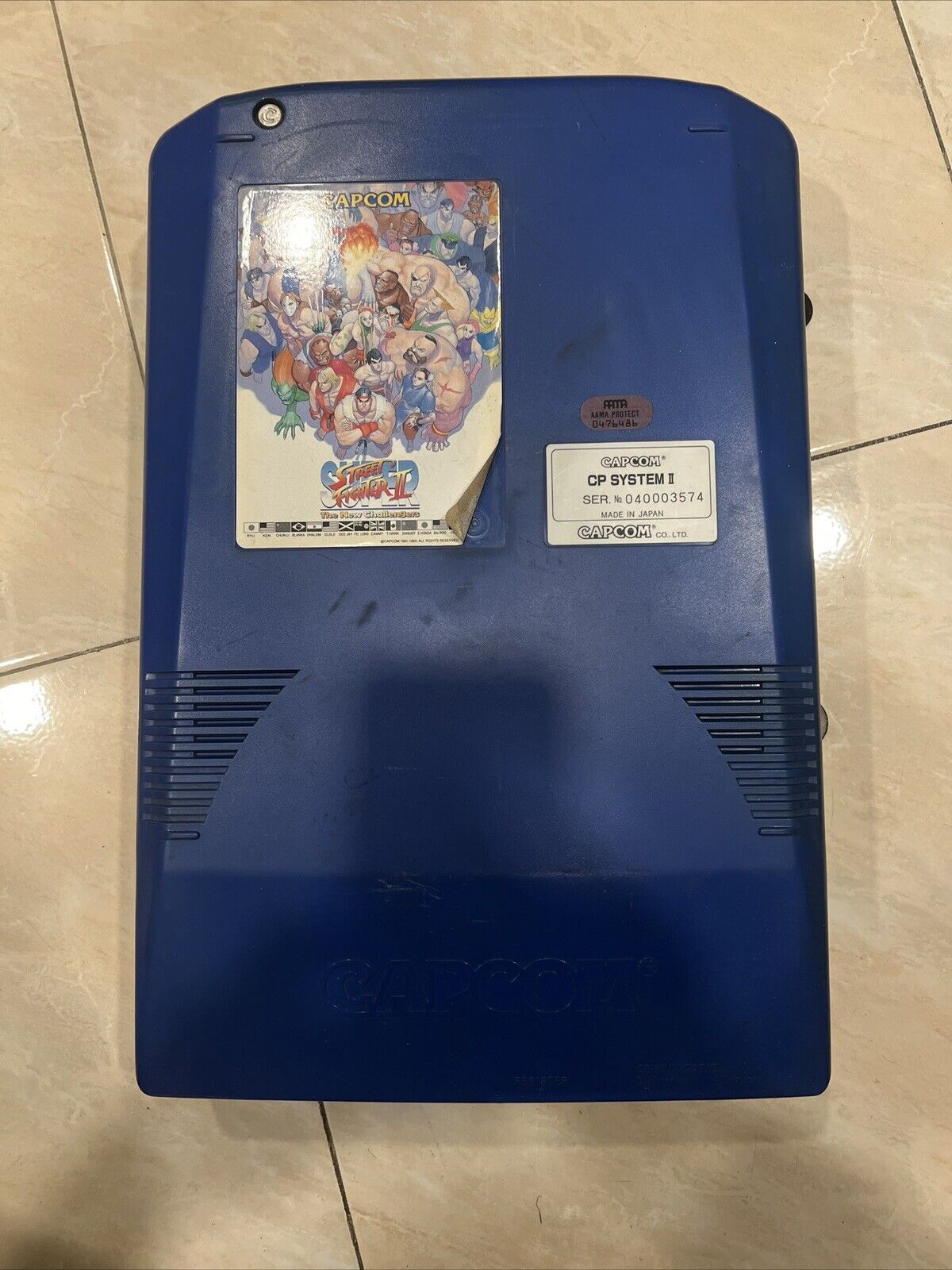 Capcom CPS CP System 2 Super Street Fighter II Blue Jamma PCB A and B Board