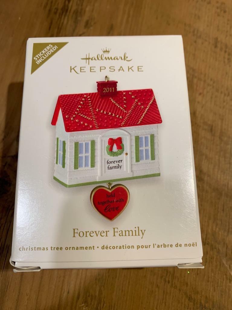 Hallmark Keepsake Ornament 2011 Forever Family House Held Together with Love